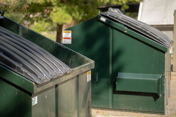 commercial dumpsters have specific guidelines for what can and cannot be disposed of in them